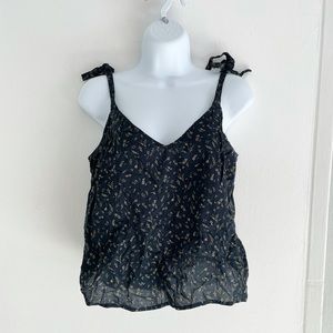 Universal Thread Floral Tie Strap Tank Top
